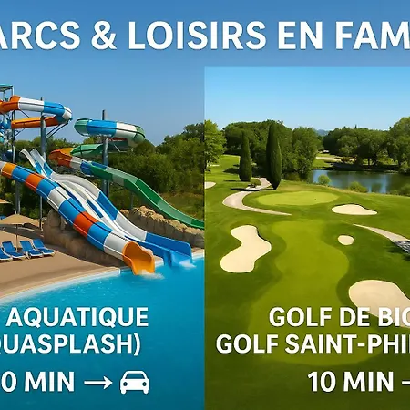 Evasion De Reve : 3p, Piscine, Tennis, Wifi, Park. Apartment *